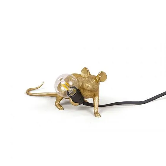 Seletti Mouse Lop Lying Down Bordlampe Gull