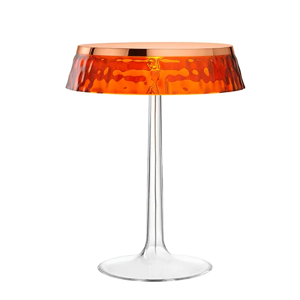 Flos Bon Jour Bordlampe Kobber Krop og Rav Skjerm