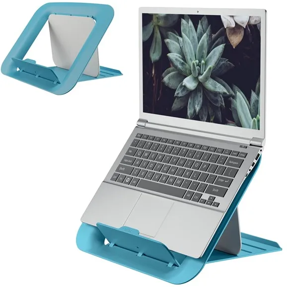 Leitz Ergo Cosy justerbar laptopstativ, 80 % resirkulert plast Rolig blå