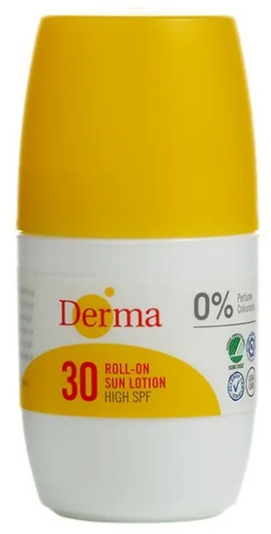 Derma - Solkrem Roll On SPF 30 - 50 ml